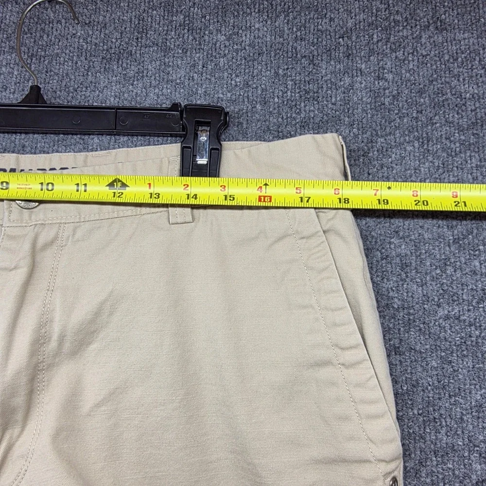 Duluth Trading Co Mens 36x32‎ Beige Cotton Spandex Cargo Pants Work Casual
